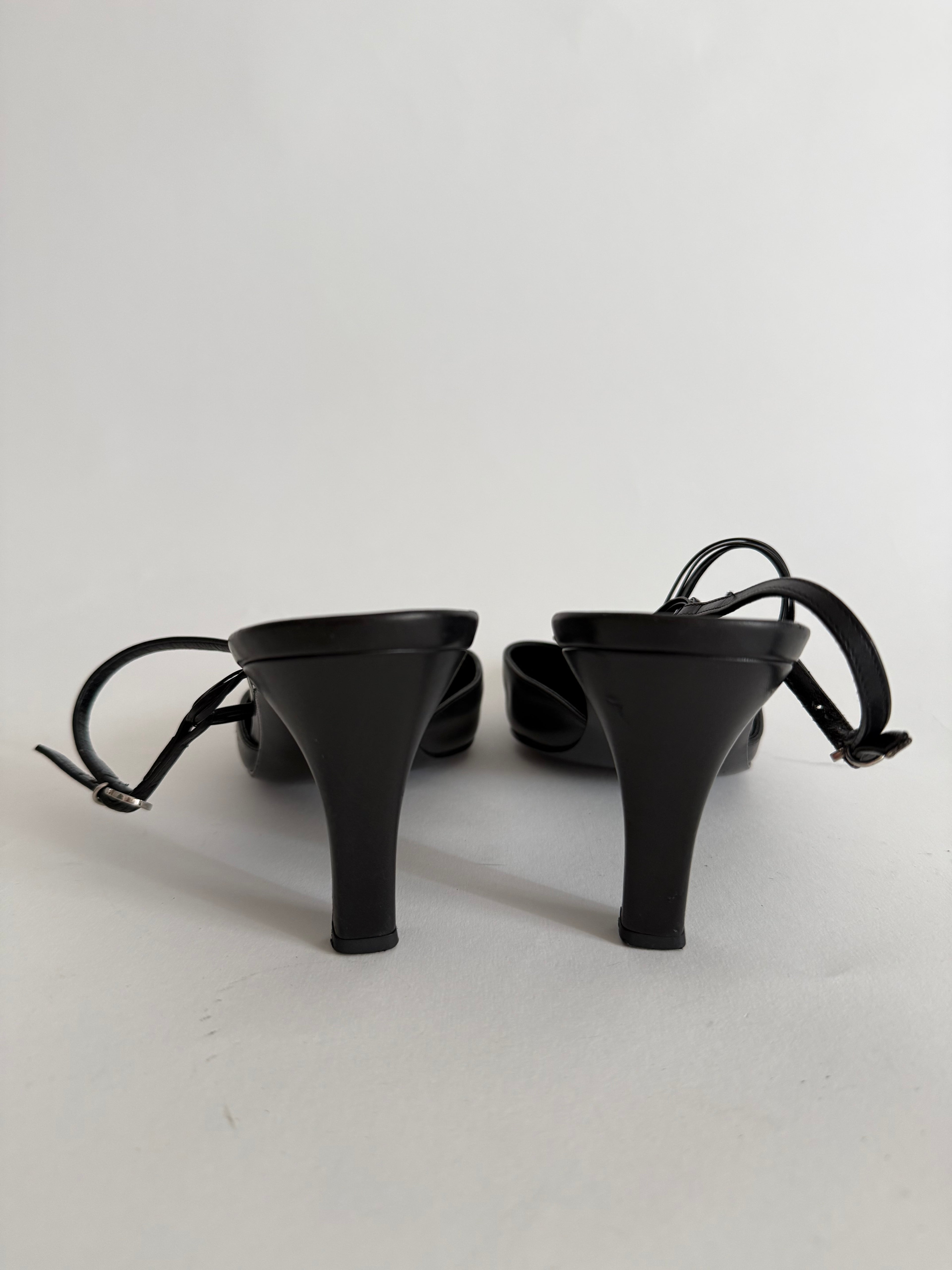 Salvatore Ferragamo 90s black mules