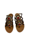 Sandals afro pattern