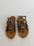 Sandals afro pattern