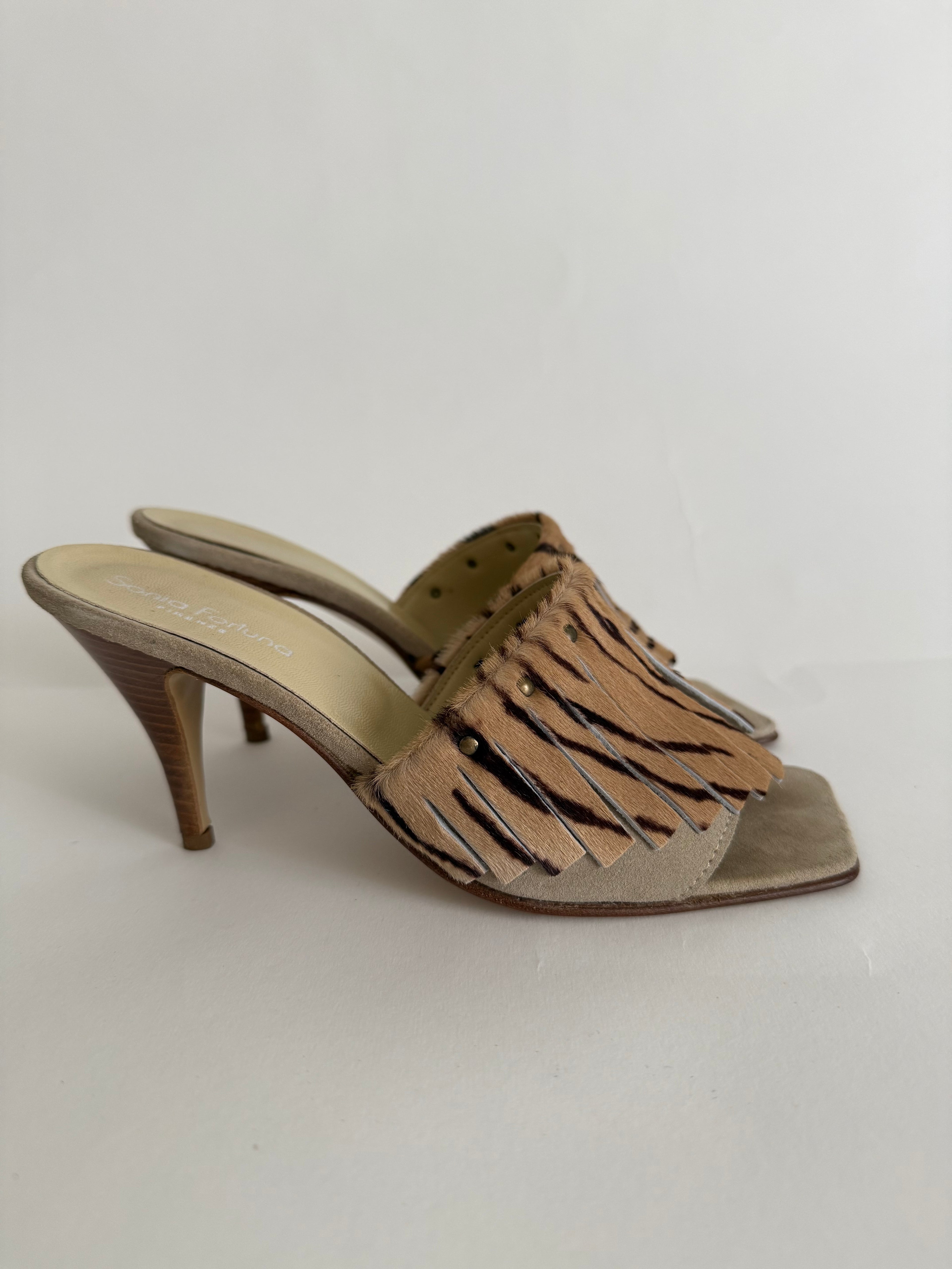 Sabot heels cavallino