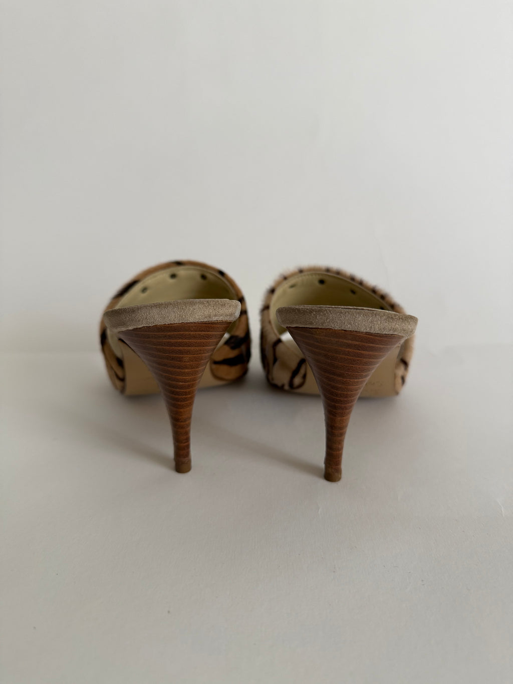 Sabot heels cavallino