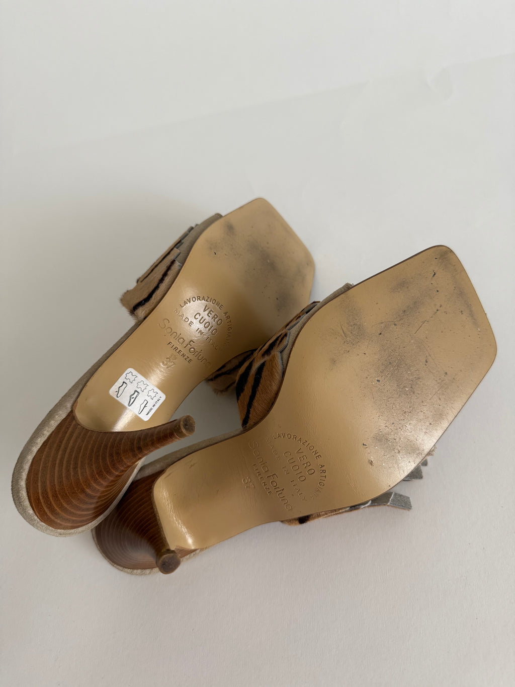 Sabot heels cavallino