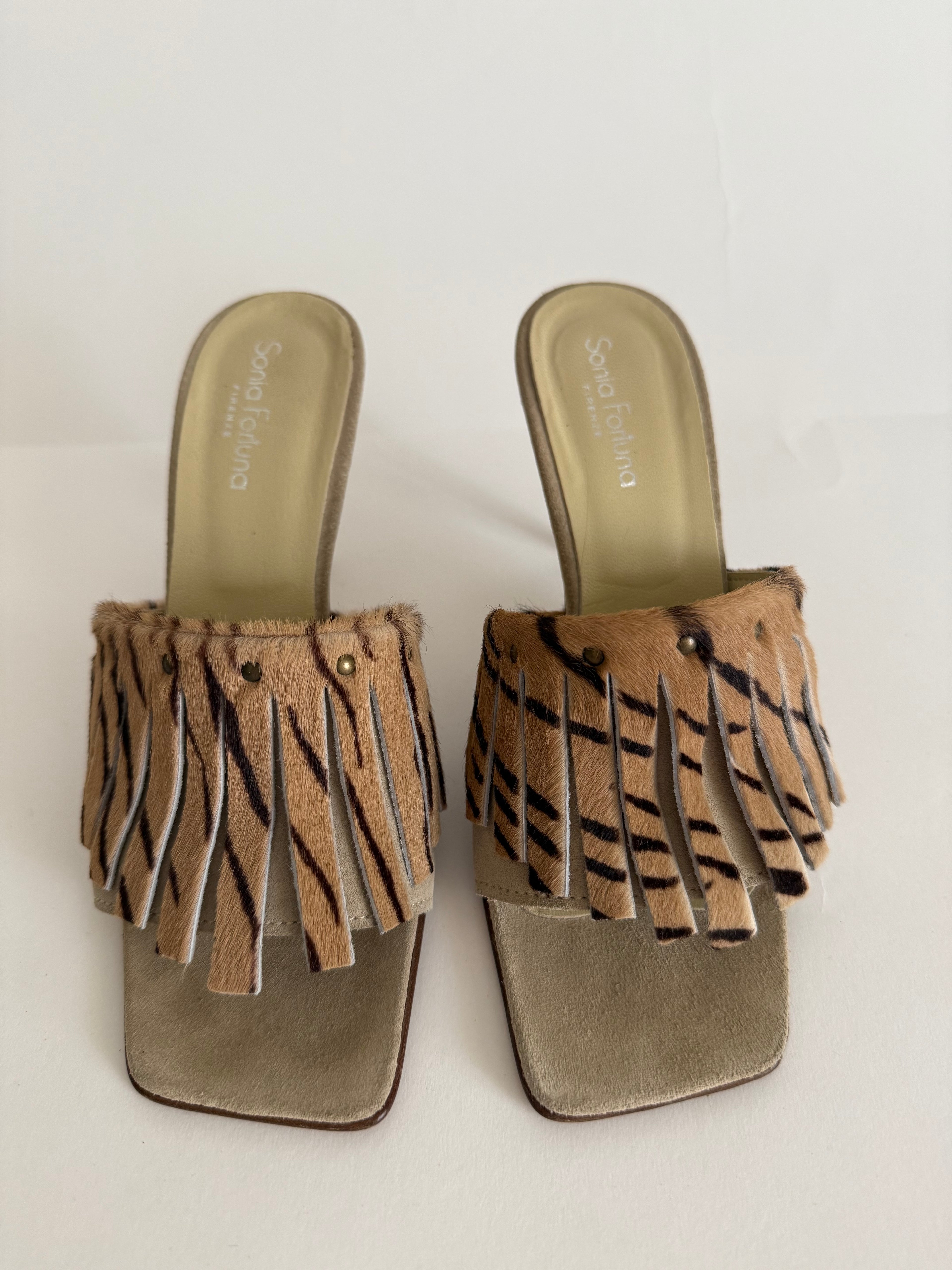 Sabot heels cavallino
