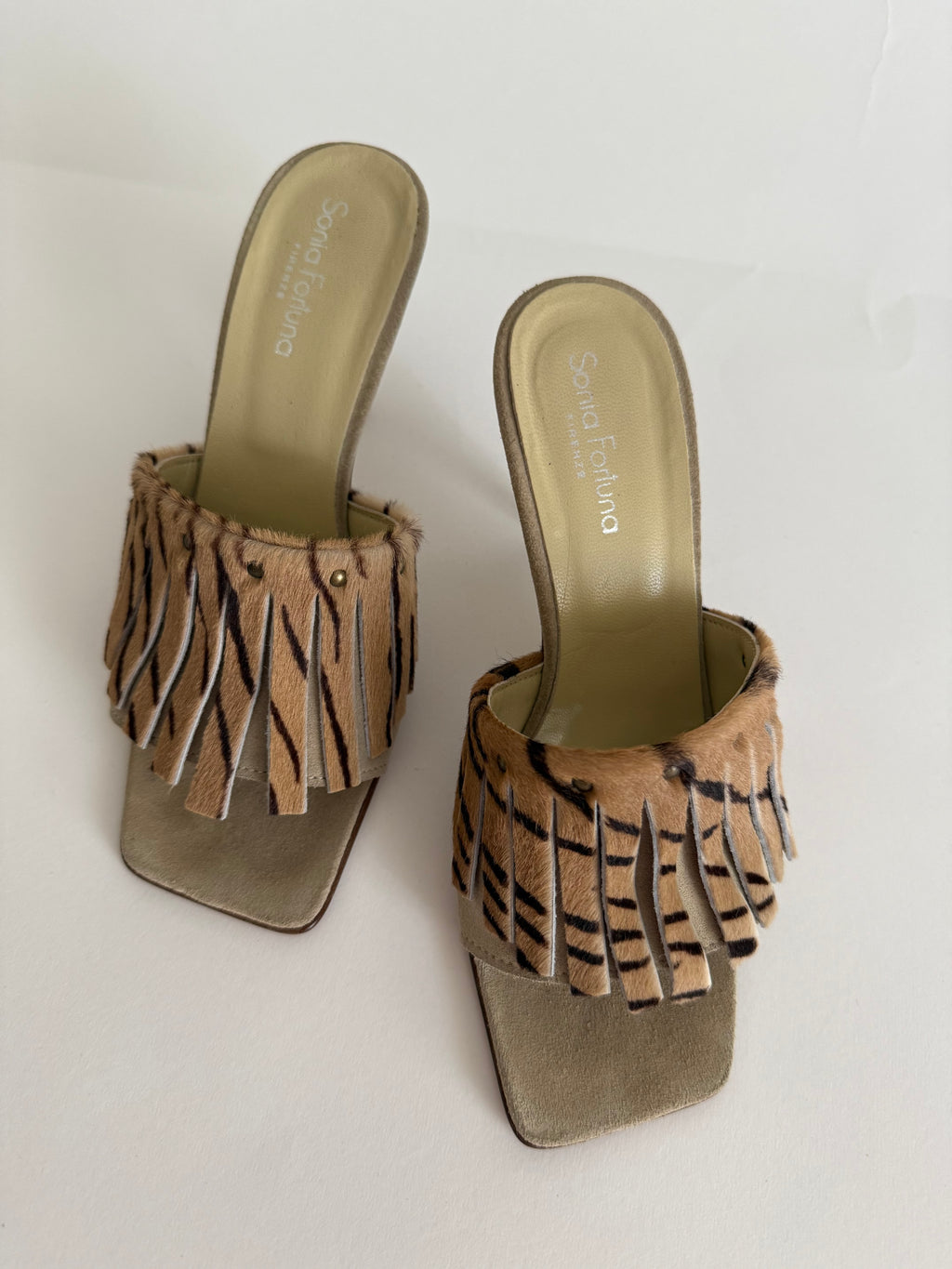 Sabot heels cavallino