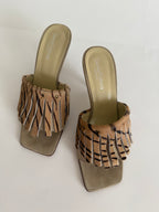 Sabot heels cavallino