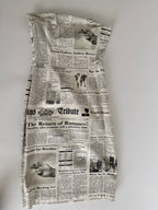Iconic Moschino newspaper gazzette mini dress