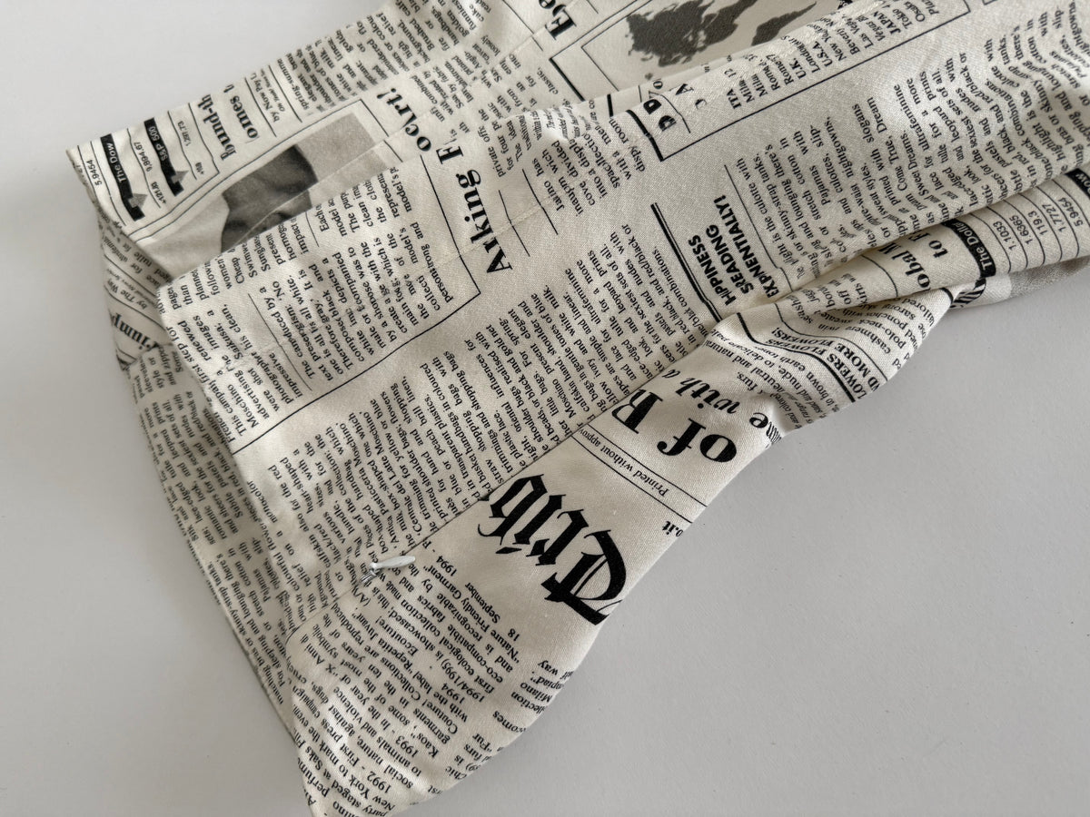 Iconic Moschino newspaper gazzette mini dress