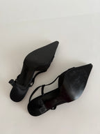 Satin slingback vintage