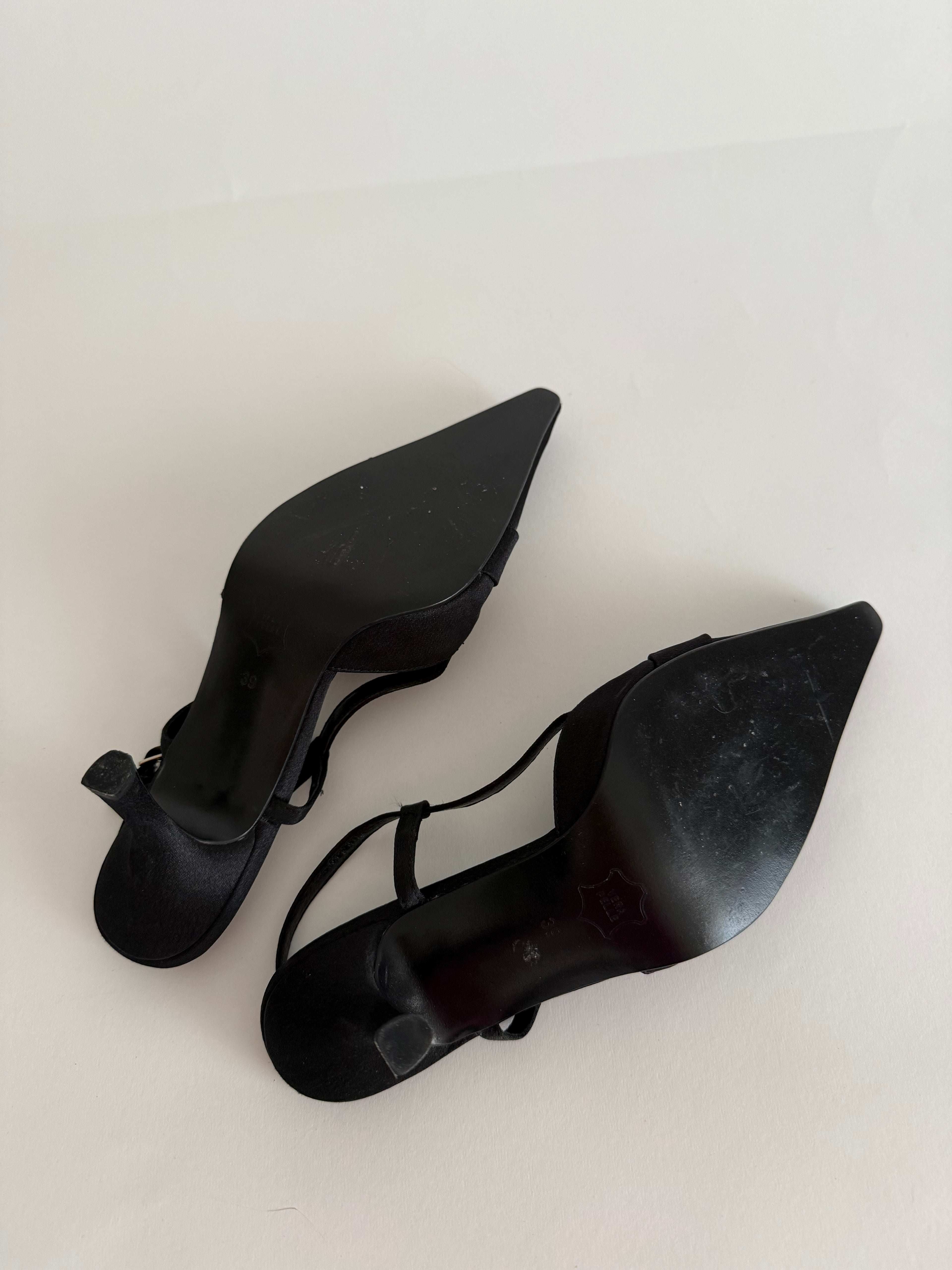 Satin slingback vintage