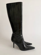 Dolce & Gabbana eel leather dark green color 2000s