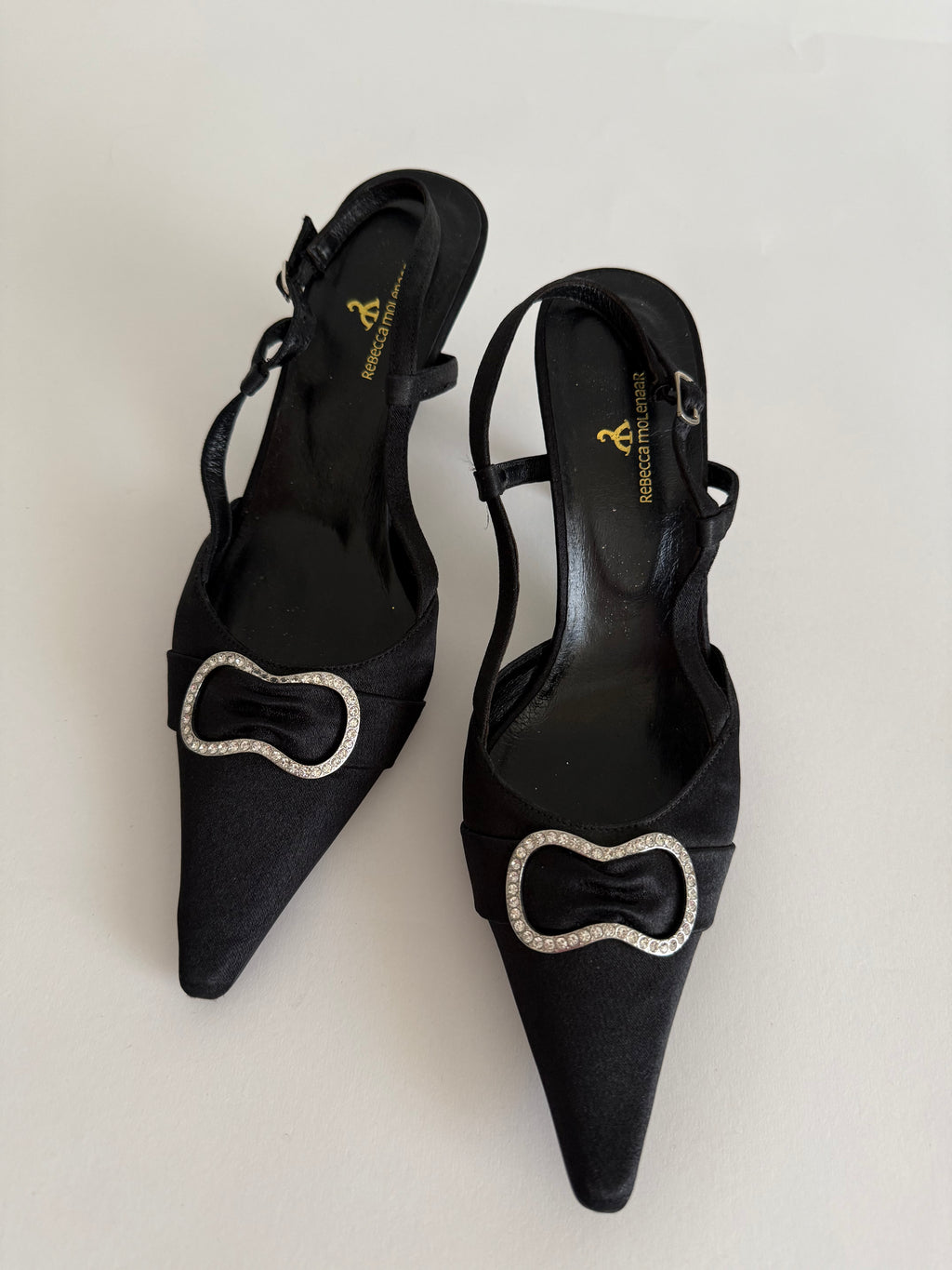 Satin slingback vintage