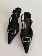 Satin slingback vintage