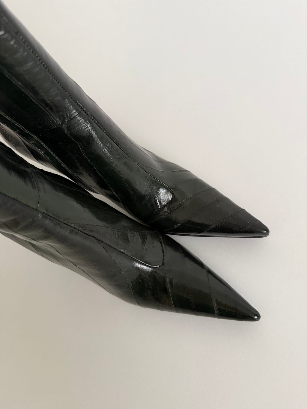 Dolce & Gabbana eel leather dark green color 2000s