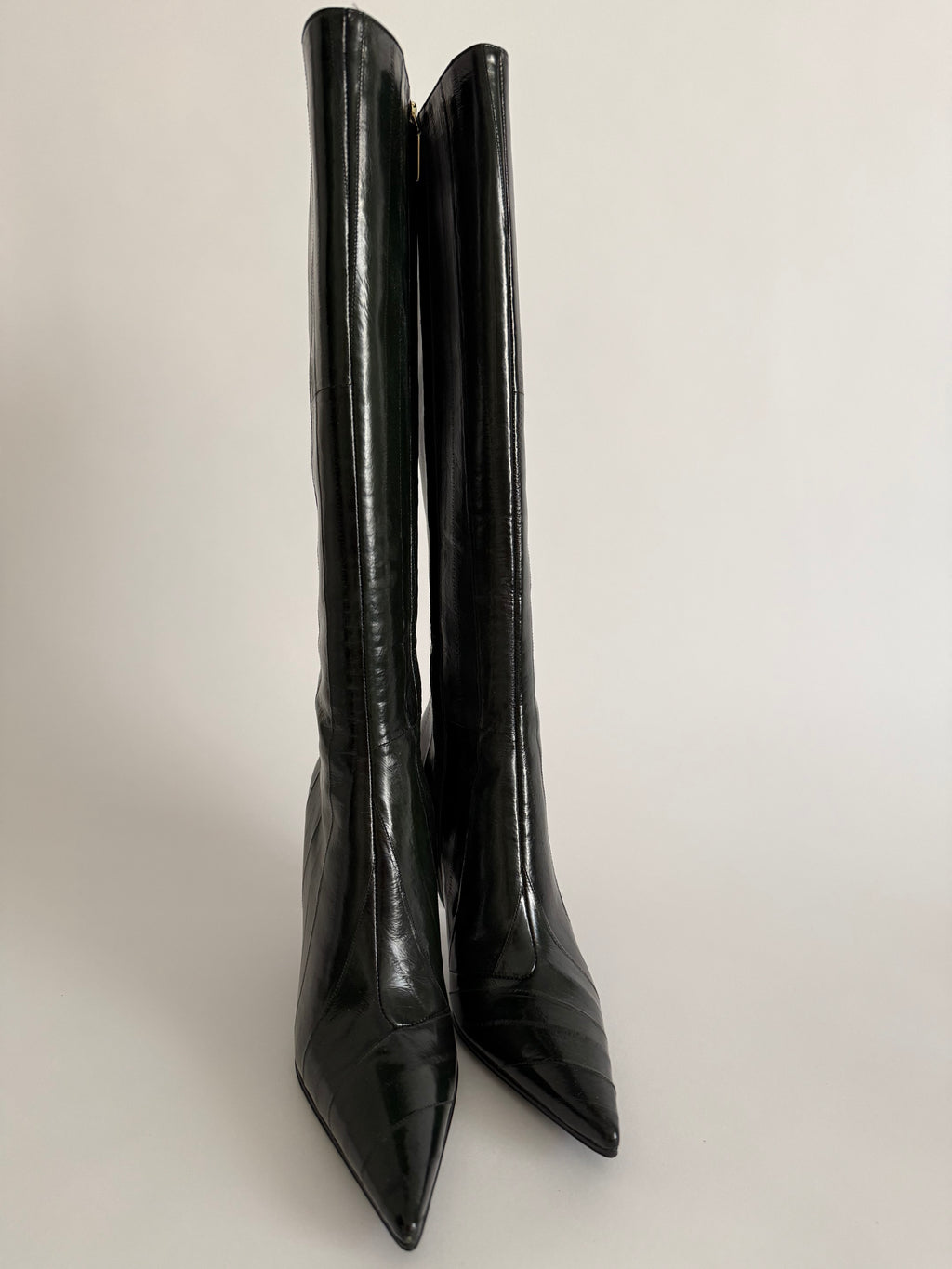 Dolce & Gabbana eel leather dark green color 2000s
