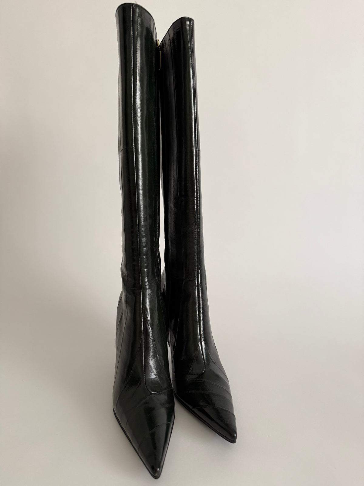 Dolce & Gabbana eel leather dark green color 2000s