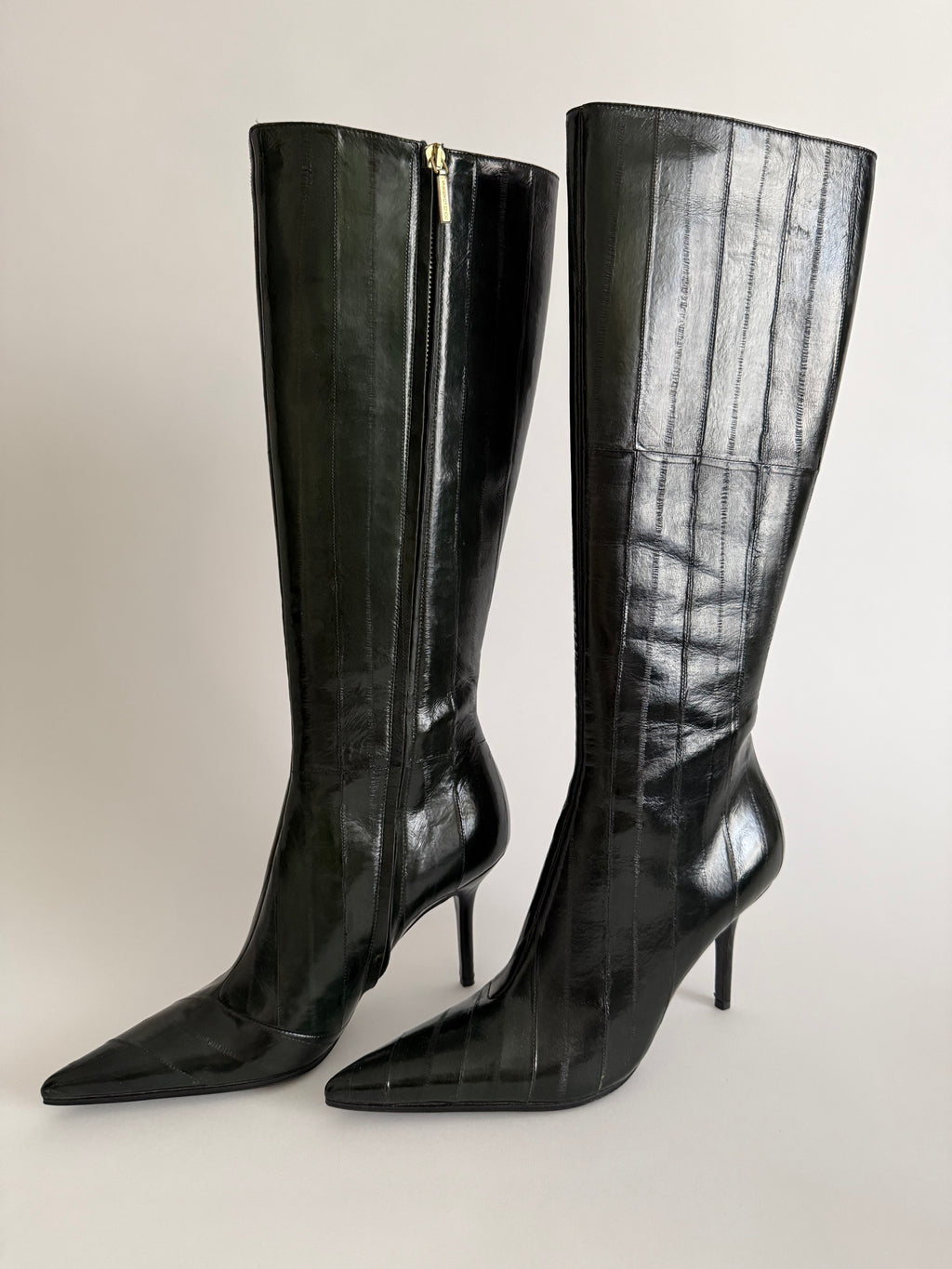 Dolce & Gabbana eel leather dark green color 2000s