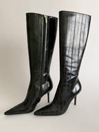 Dolce & Gabbana eel leather dark green color 2000s