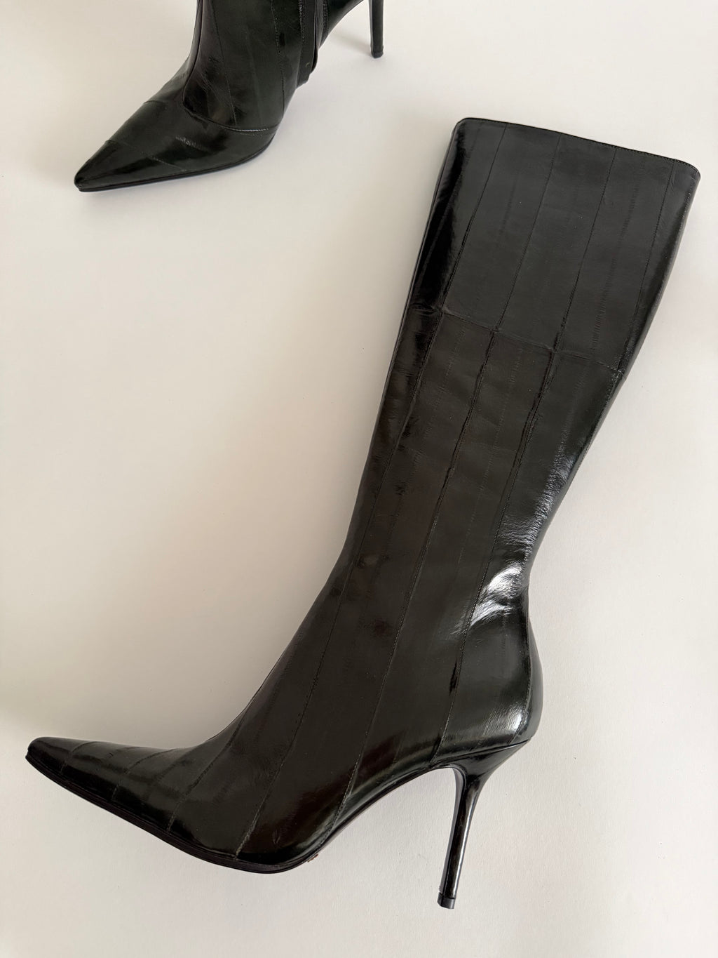 Dolce & Gabbana eel leather dark green color 2000s