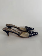 Vintage mules denim pvc