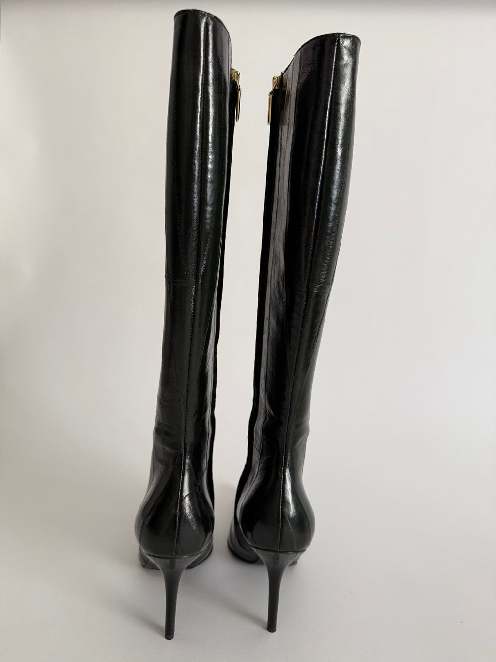 Dolce & Gabbana eel leather dark green color 2000s