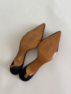 Vintage mules denim pvc
