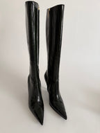 Dolce & Gabbana eel leather dark green color 2000s