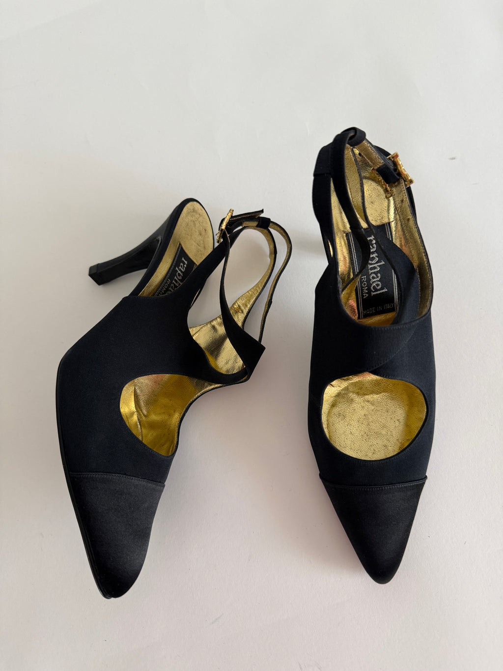 Raphael Roma silk heels