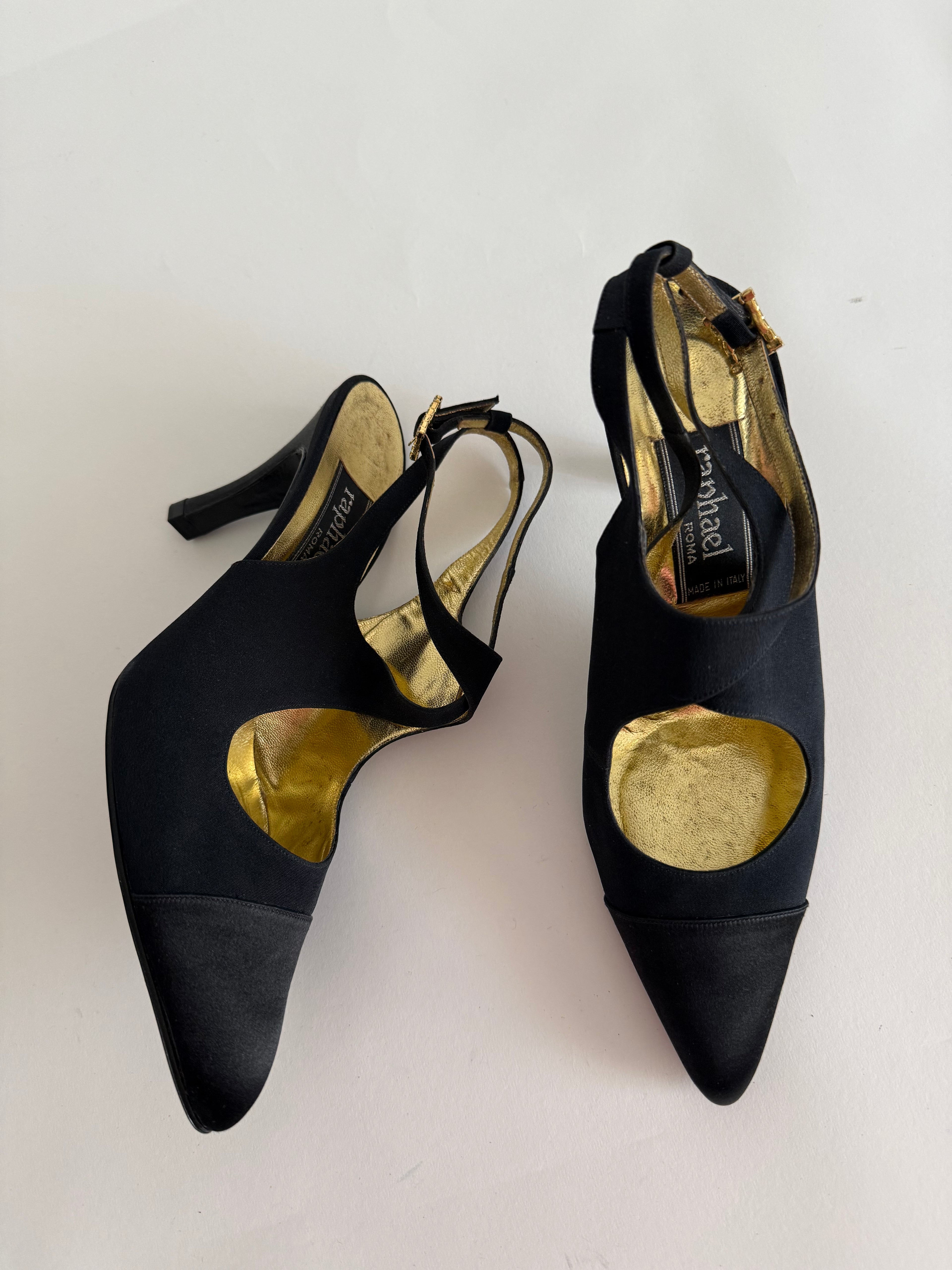 Raphael Roma silk heels