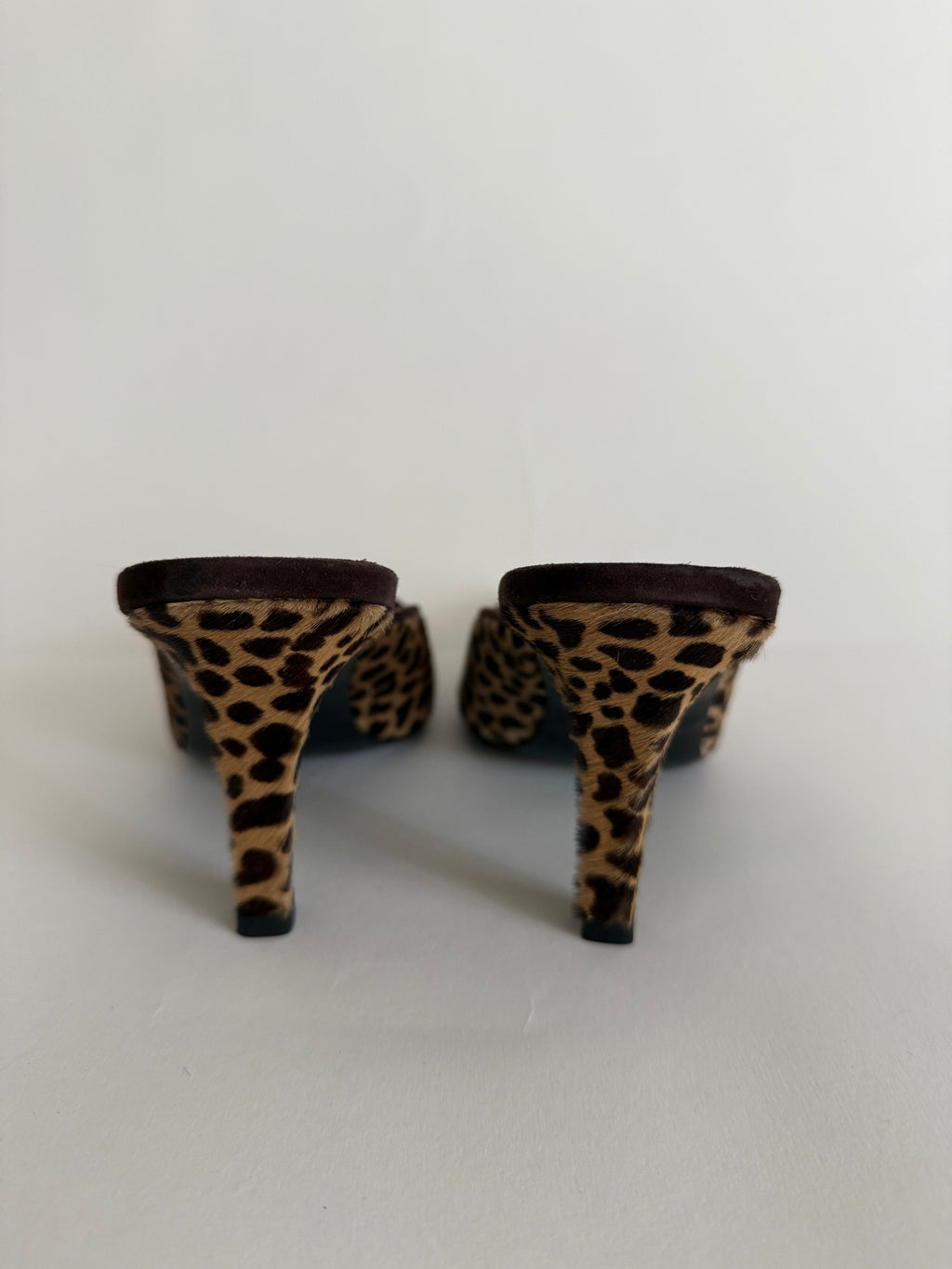 Heels leopard print cavallino 90s