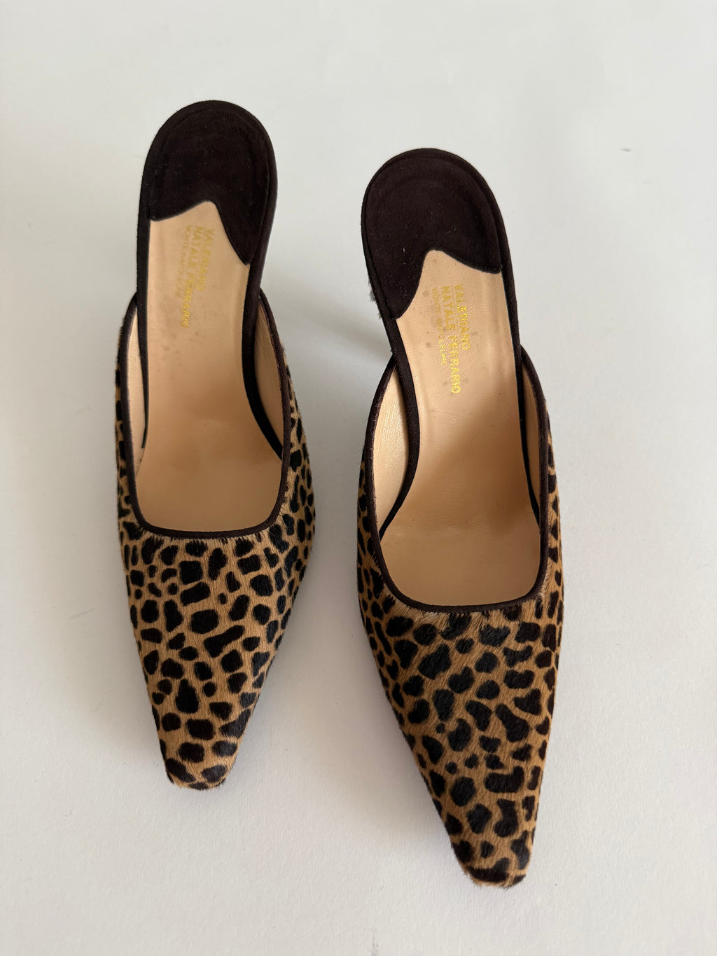 Heels leopard print cavallino 90s