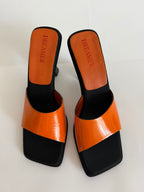 90s orange heels