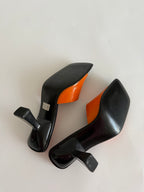 90s orange heels