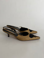 Silk 90s slingback black rose