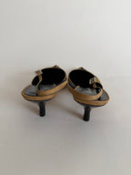 Silk 90s slingback black rose