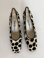 Cavallino heels black and white