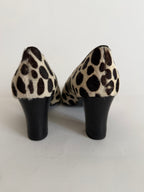 Cavallino heels black and white