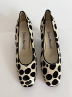 Cavallino heels black and white
