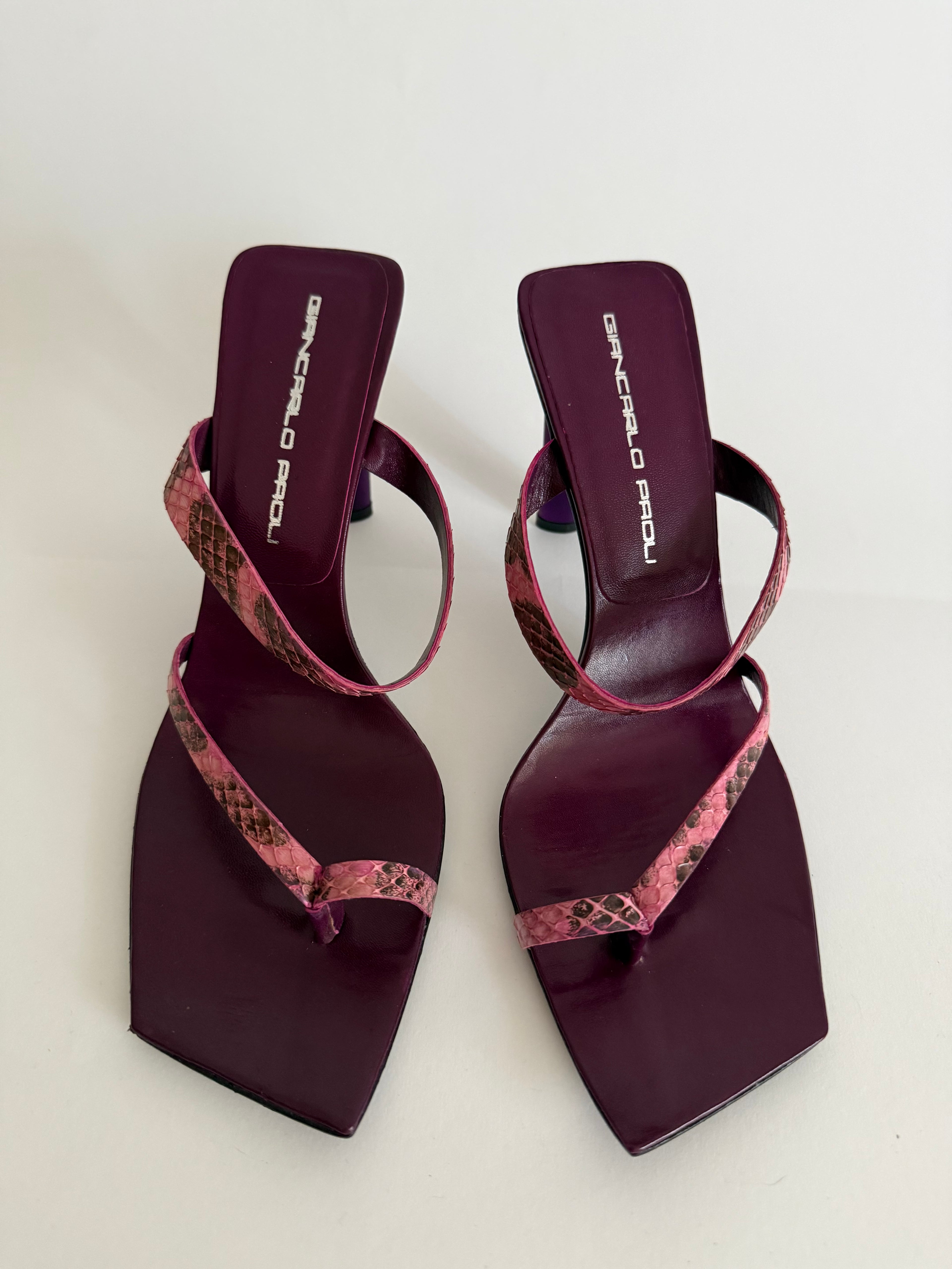 Vintage summer 90s heels sandals