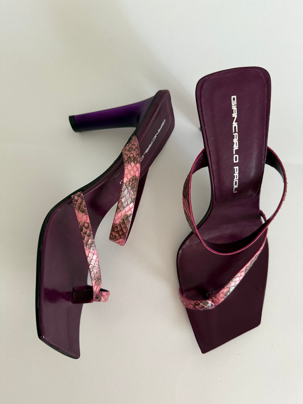 Vintage summer 90s heels sandals
