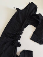 Jean Paul Gaultier black cut-out long dress vintage