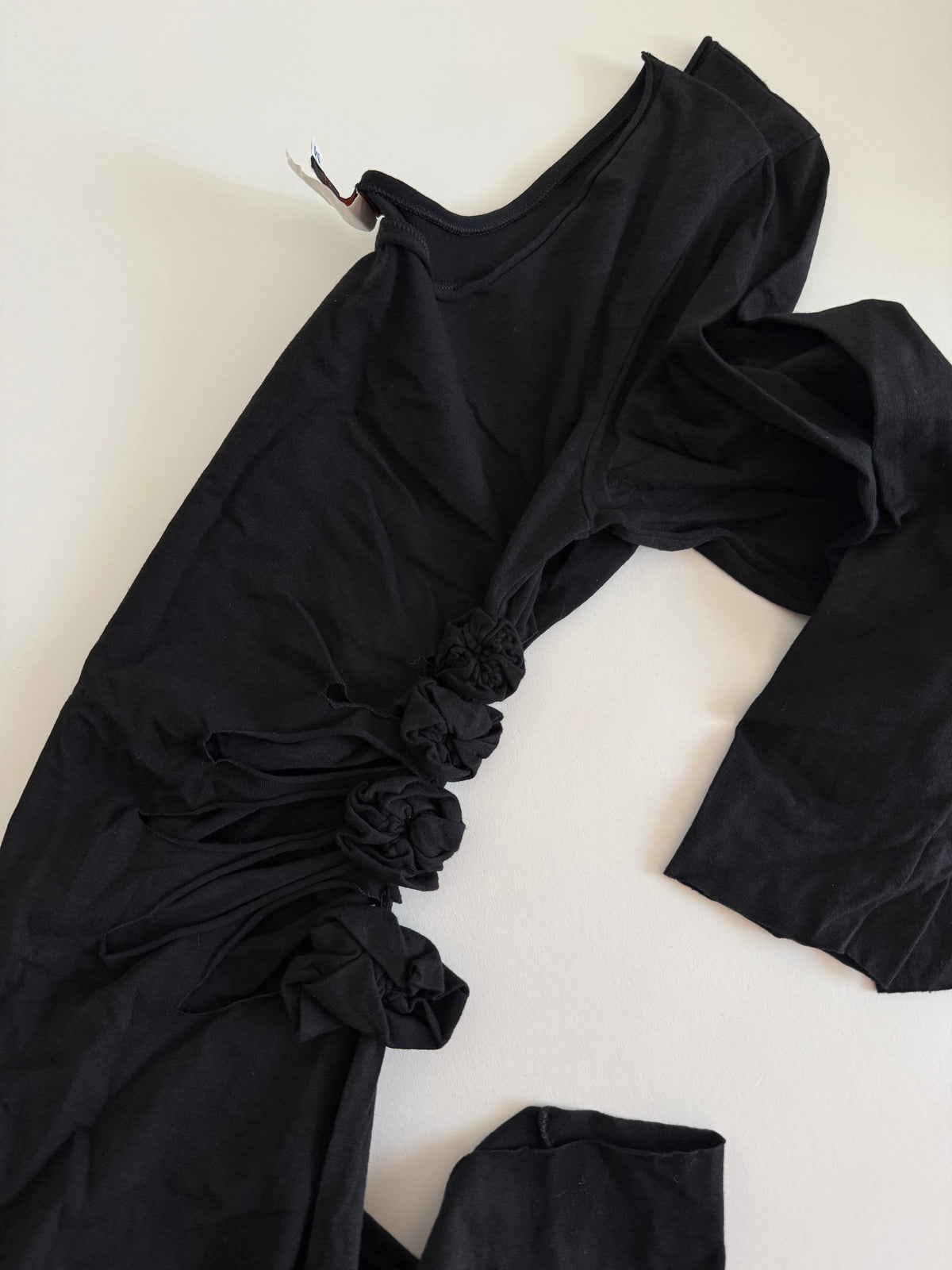 Jean Paul Gaultier black cut-out long dress vintage