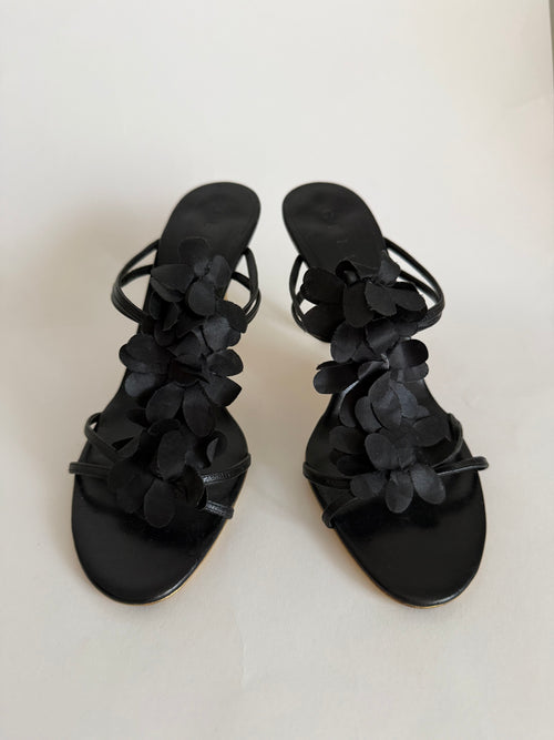 Celine black sandals 90s