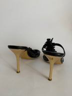 Celine black sandals 90s