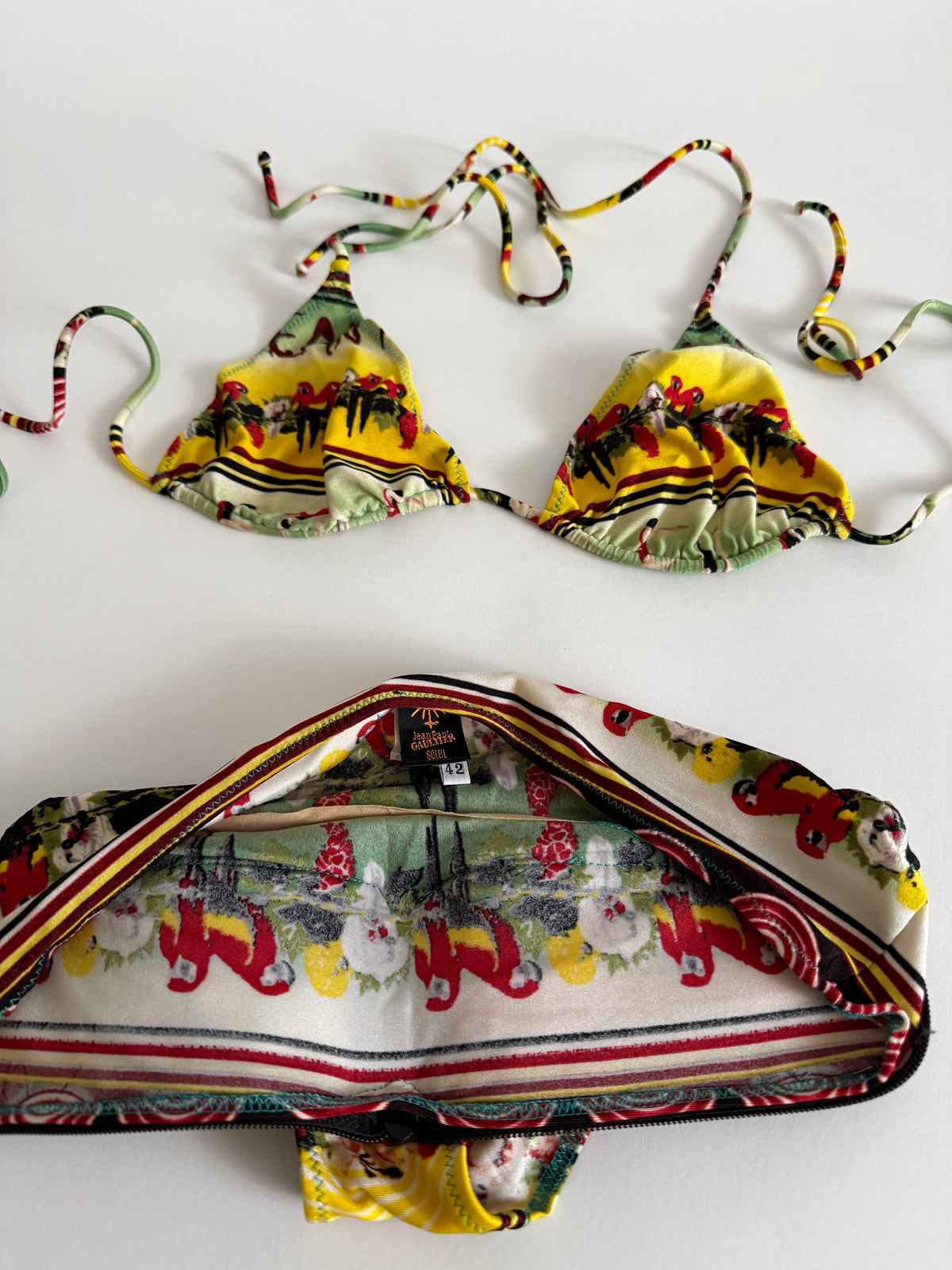 Jean Paul Gaultier two-piece swimwear vintage