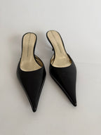 Vintage black mules 90s