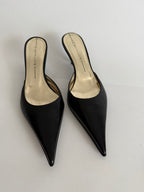 Vintage black mules 90s