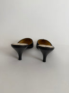 Vintage black mules 90s