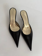 Vintage black mules 90s