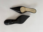 Vintage black mules 90s