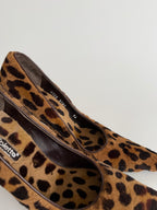 Collette vintage fur leopard heels